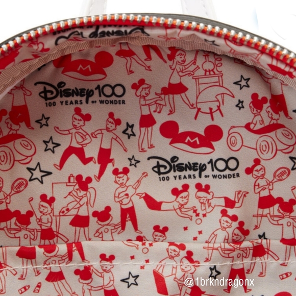 NWT Disney100 Mickey Mouse Clubhouse Mini Loungefly Officially Licensed Backpack - Picture 8 of 15